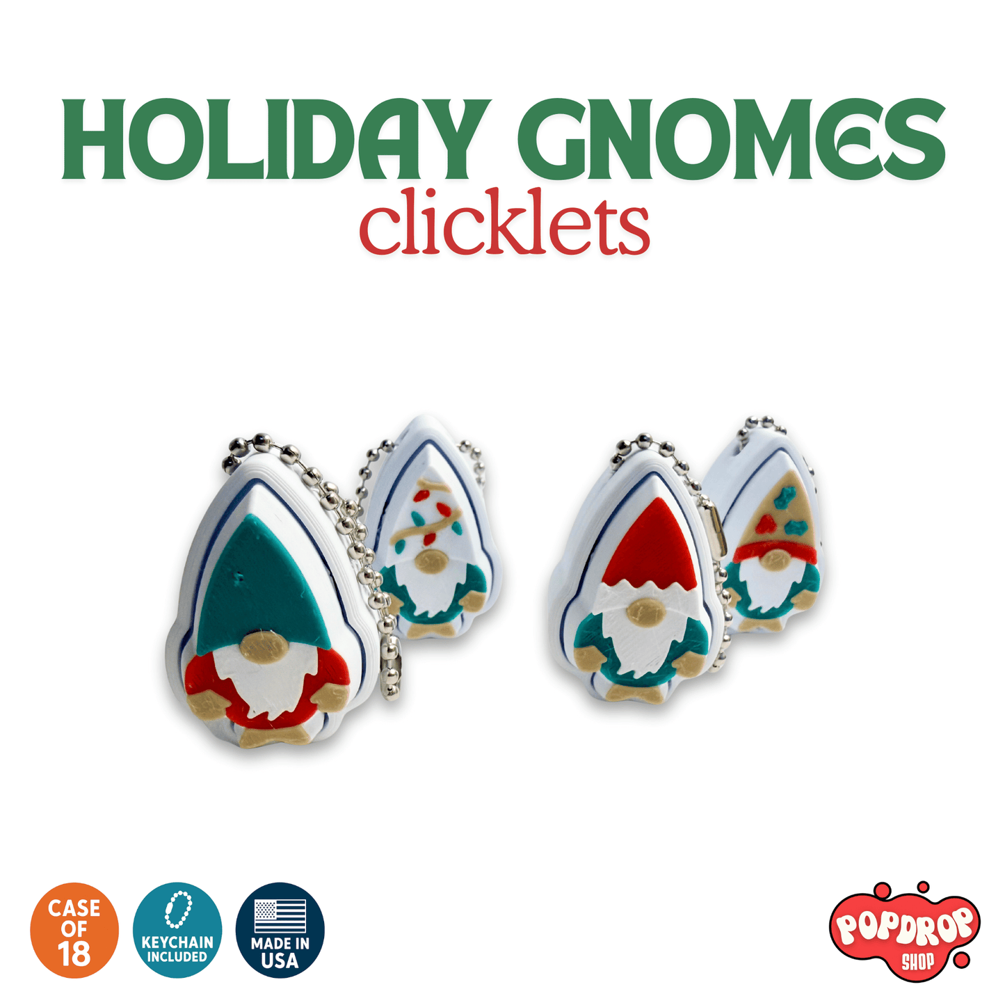 Holiday Gnome Clicklets β Case of 18