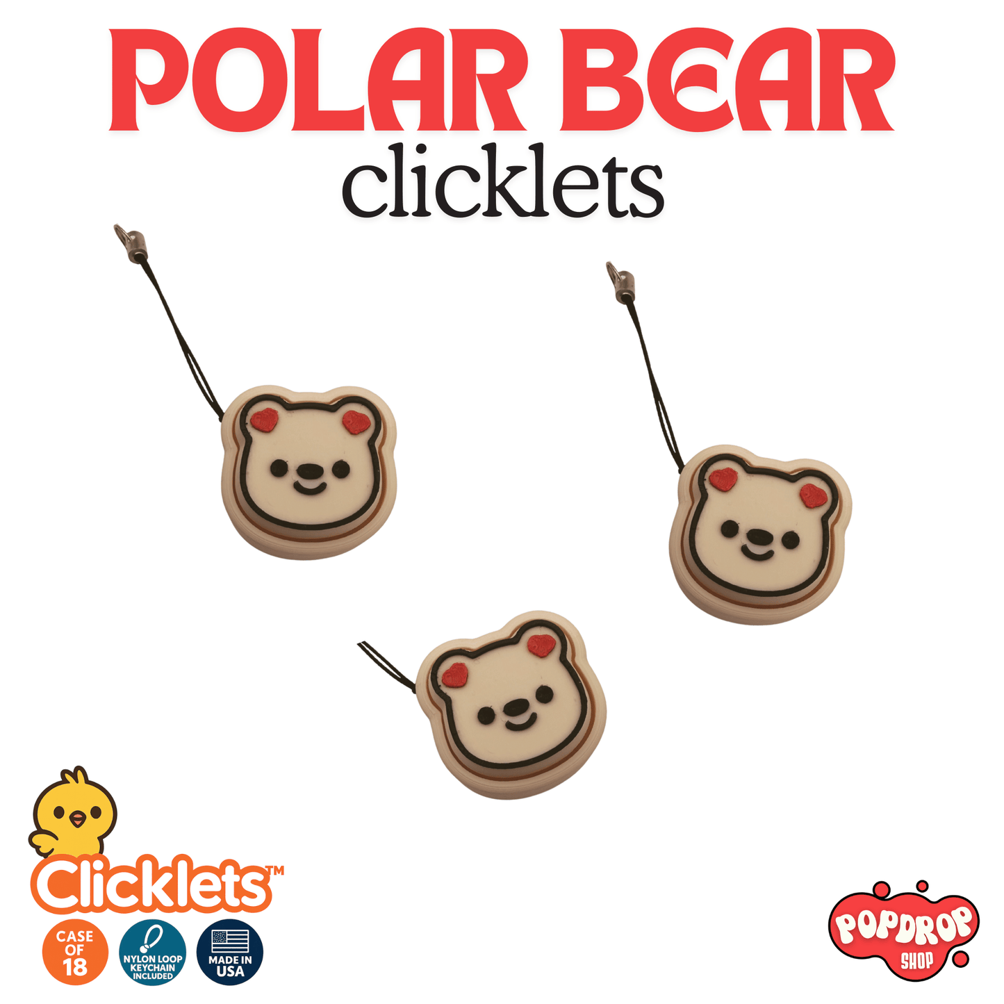 Polar Bear Clicklets - Case of 18
