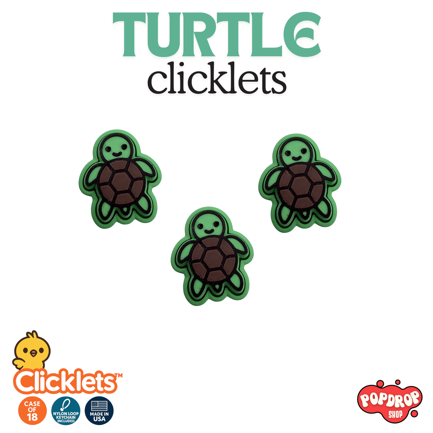 Turtle Clicklets - Case of 18