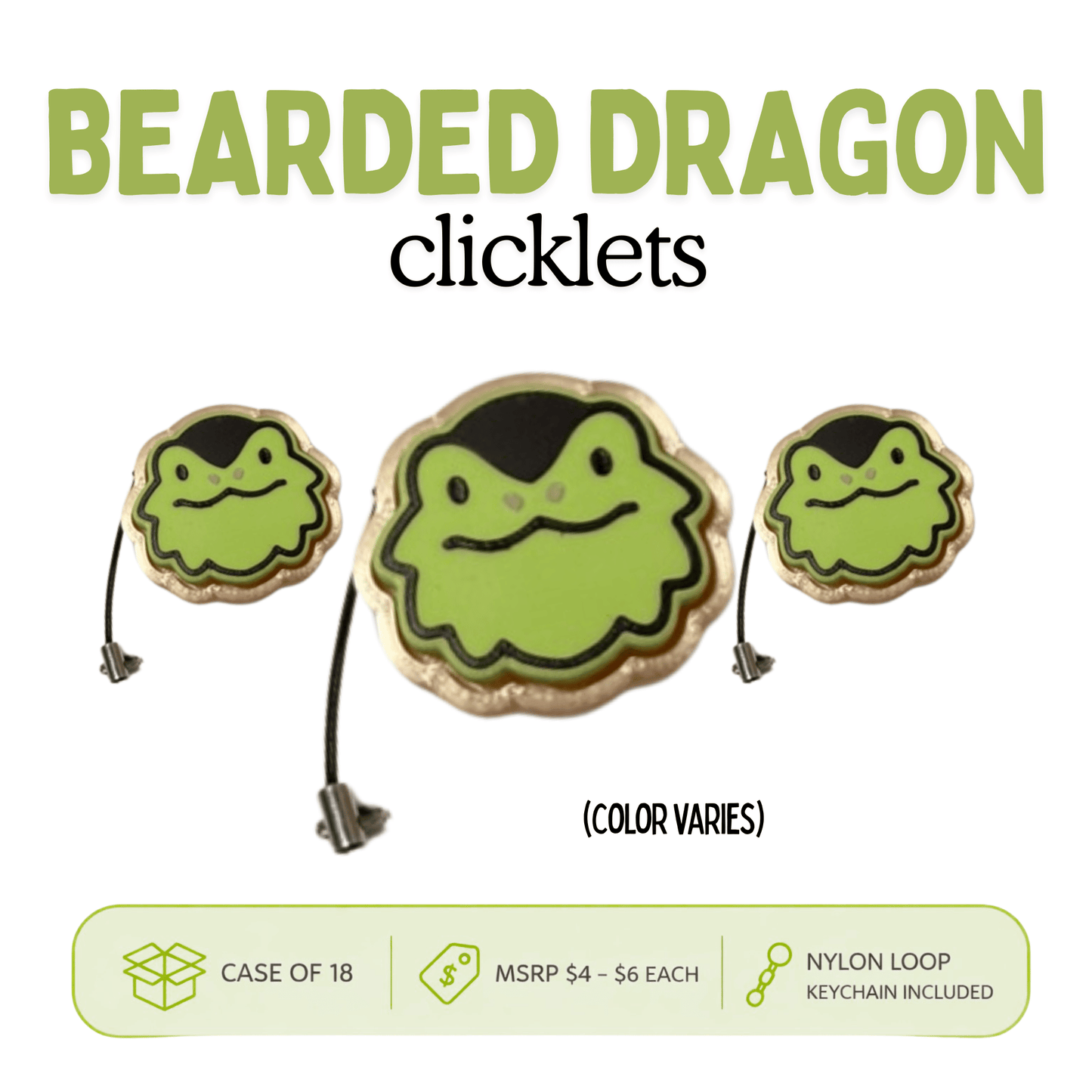 Bearded Dragon Clicklets - Case of 18