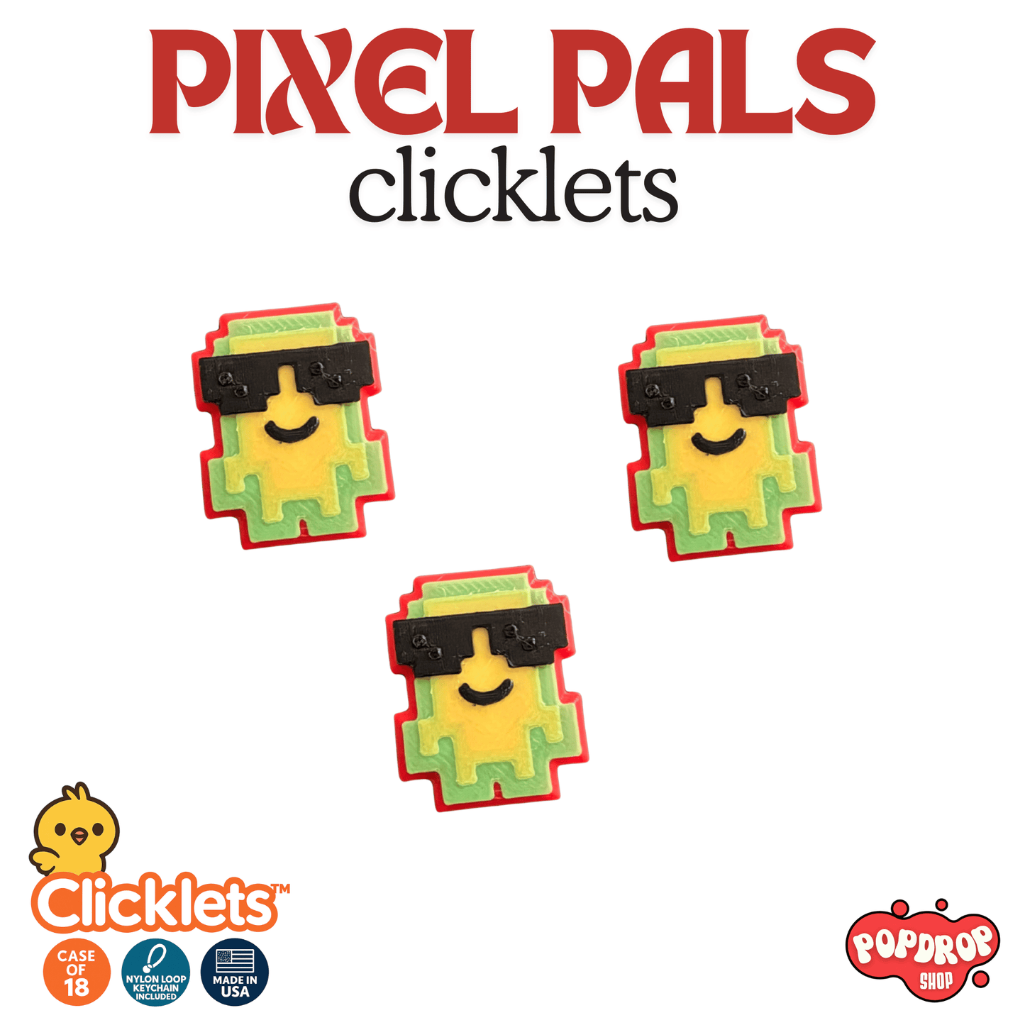 Pixel Pals Clicklets - Case of 18