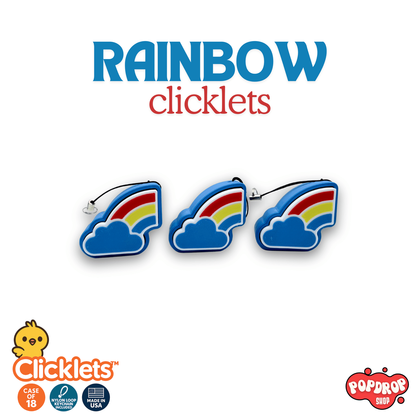 Rainbow Clicklets – Case of 18