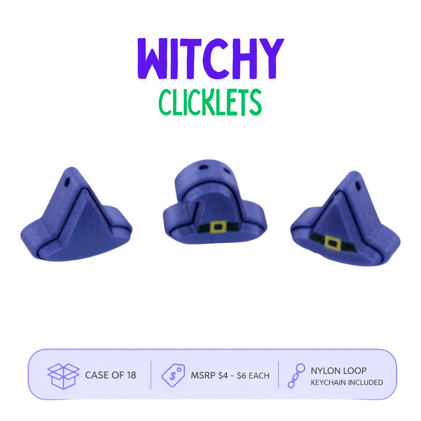 Witchy Clicklets – Case of 18